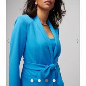 White House Black Market Vibrant Blue Blazer
